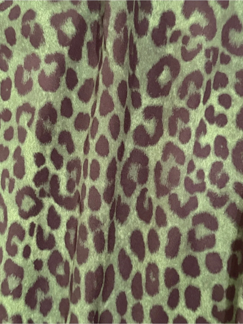 Michael Kors Green and Black Off-Shoulder Leopard Print Top